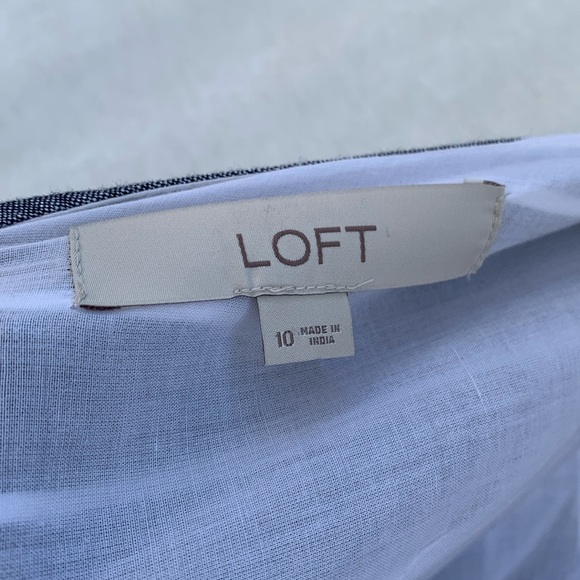 Loft Striped V Neck Cropped Jumpsuit - Picture 12 of 13